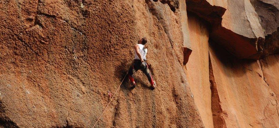 Escalada en el barranco del Agua Escalada en La Palma